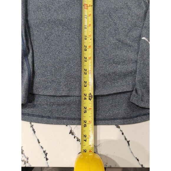 Nike Running 1/2 Zip Shirt Men's M Long Sleeve Dri-Fit Blue Heather Soft Stretch - Picture 5 of 10